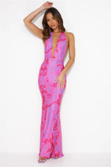 Extravagant Girl Maxi Dress Hot Pink