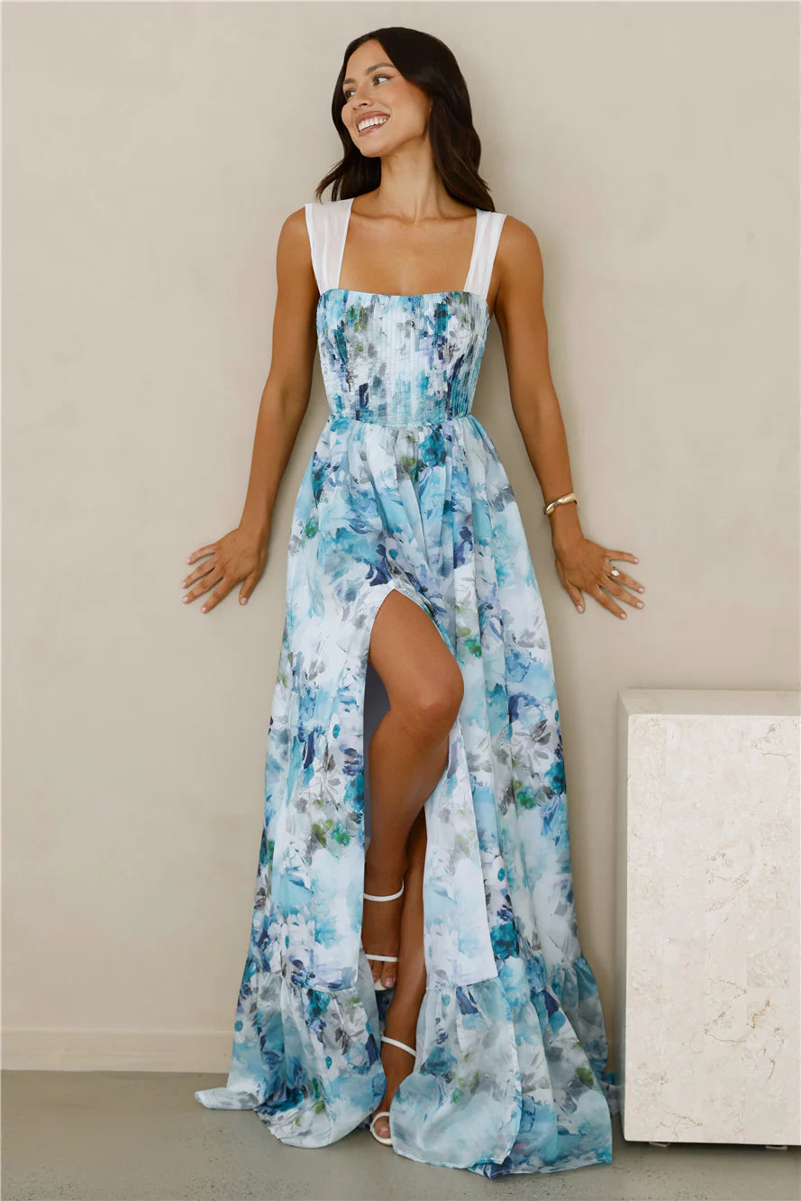 Beneath The Palms Maxi Dress Blue