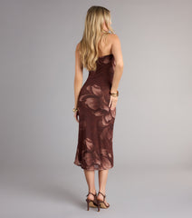 Falling For Floral Strapless Midi Dress
