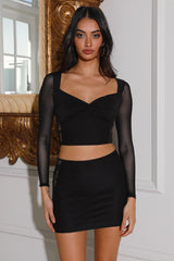 Around The Sun Mini Skirt Black