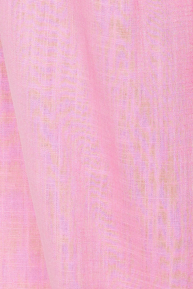 From The Sea Linen Crop Top Pink