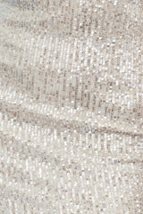 Mystical Sights Sequin Dress Beige