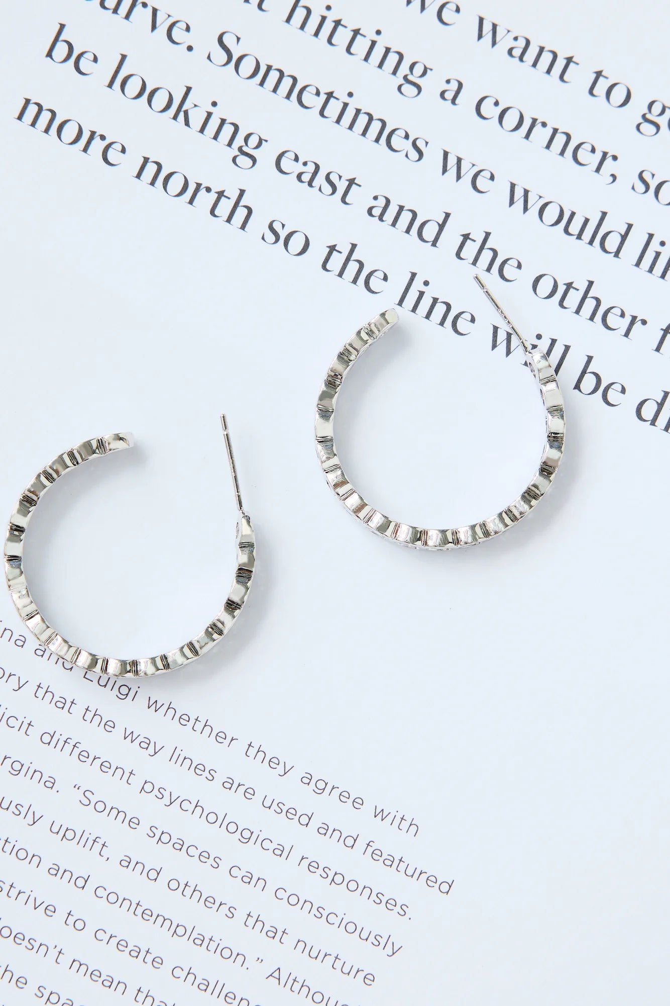 925 Silver High Shine Earrings Silver