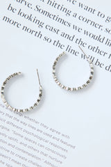925 Silver High Shine Earrings Silver