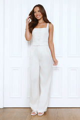 Dressed In Detail Tweed Pants Beige