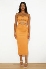 Cocktails Right Now Maxi Dress Orange