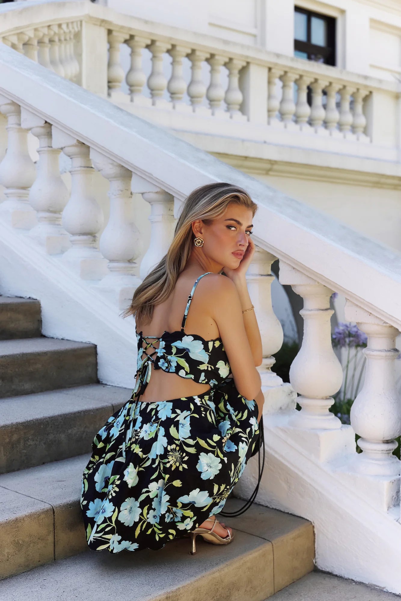 Dreamy Details Mini Dress Black