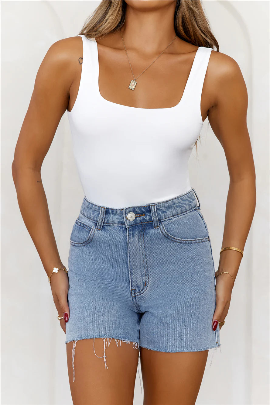 BASE  Superior Snatch Bodysuit White