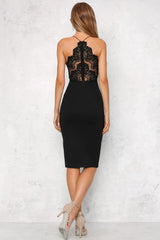 Golden Child Midi Dress Black