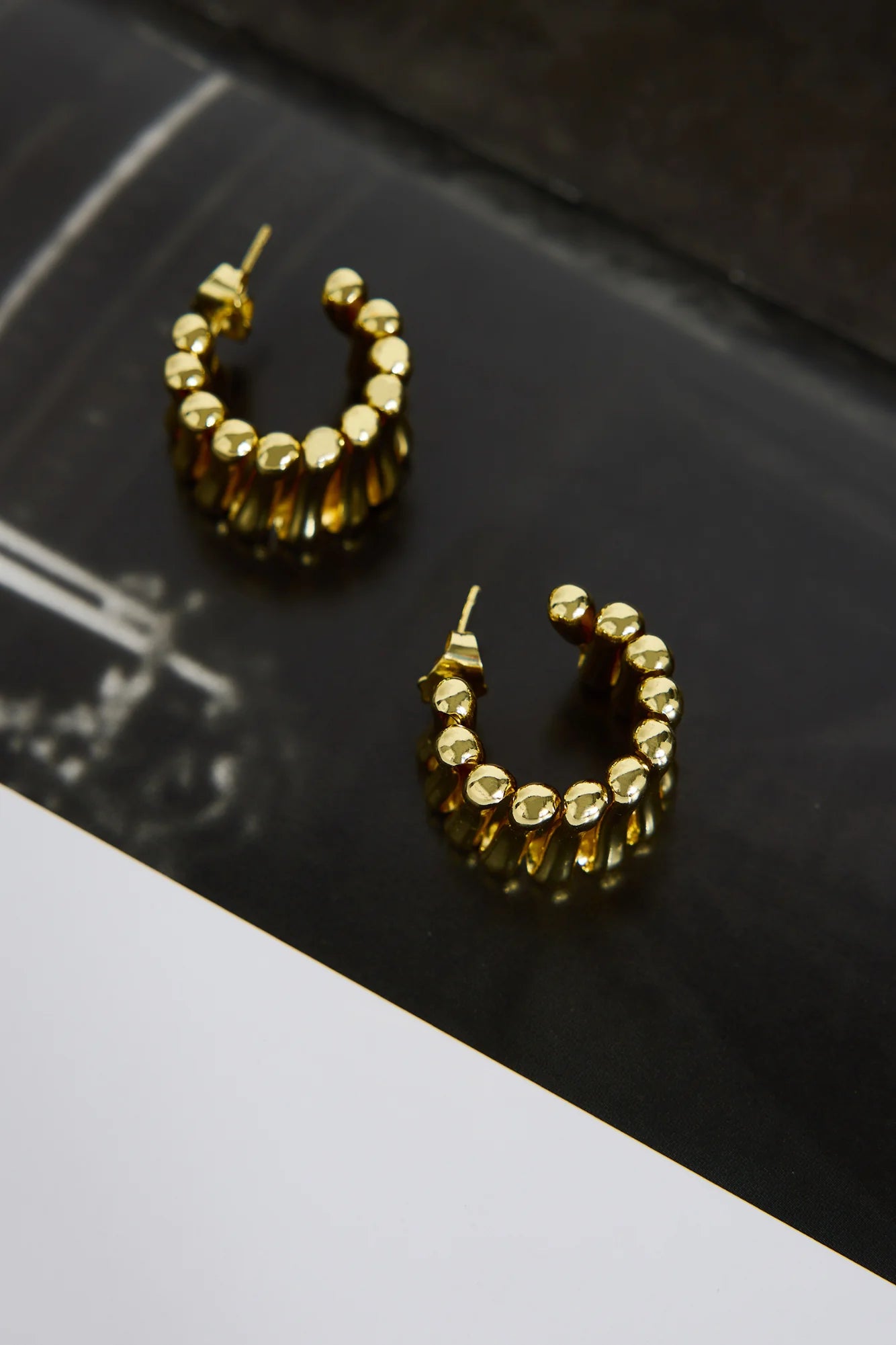 18k Gold Plated Beach Promenade Earrings Gold