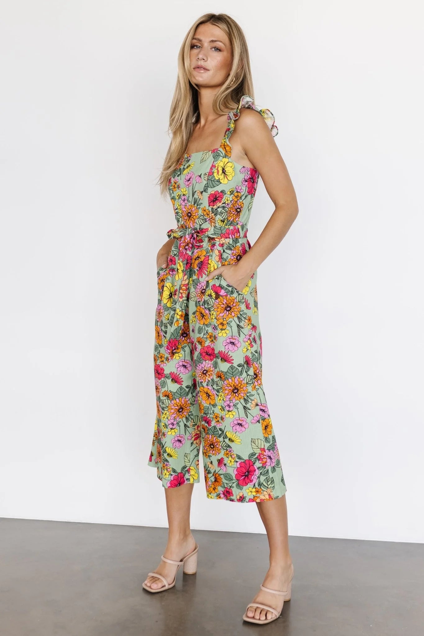 Gemma Jumpsuit | Sage Multi