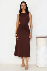 Everything Energy Midi Dress Chocolate