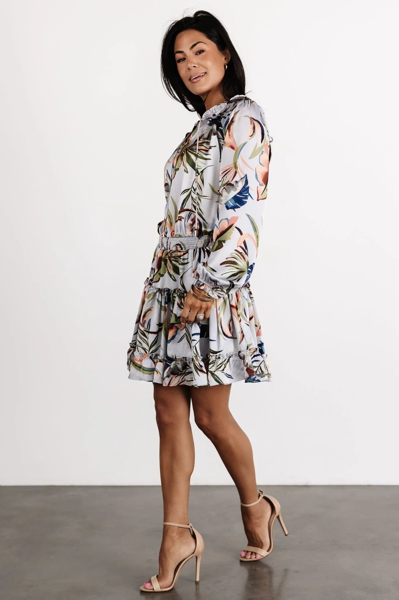 Kyra Mini Dress | Light Blue Floral