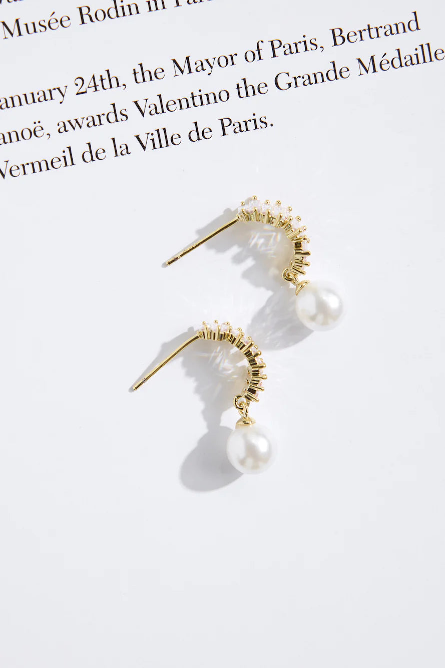 18k Gold Plated Selene Earrings Gold